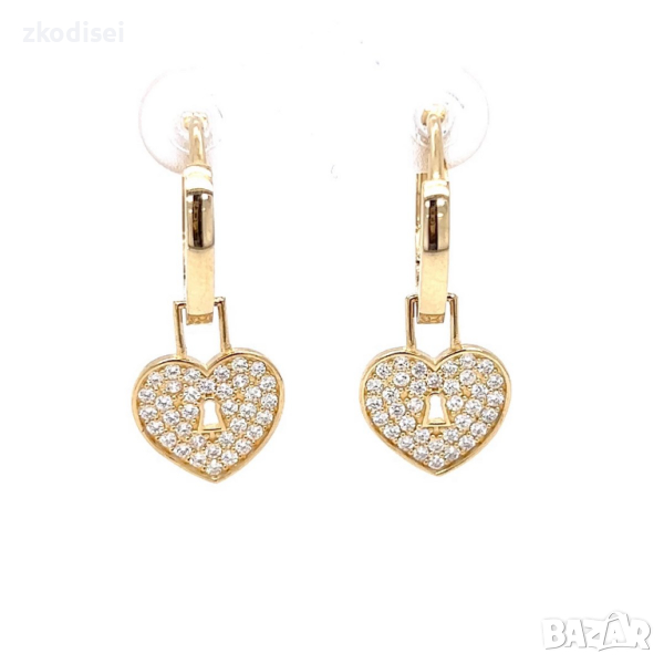 Златни обеци 3,34гр. 14кр. проба:585 модел:22089-6, снимка 1