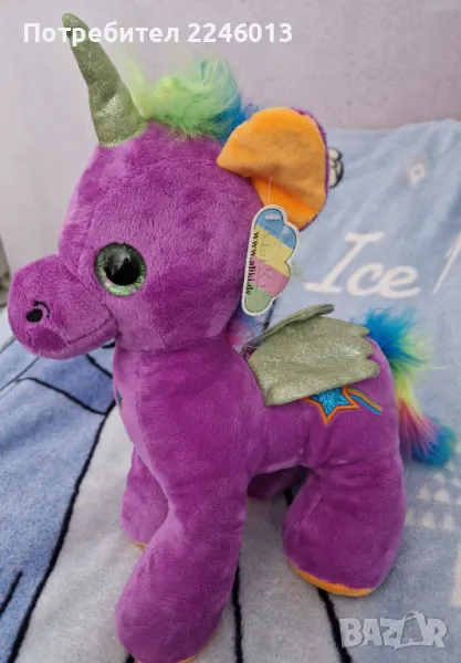 Нов плюшен цветен сладур Еднорог, снимка 1