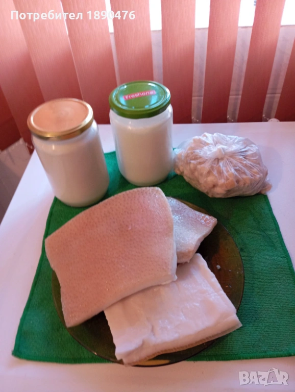 Домашна мас и сланина , снимка 1