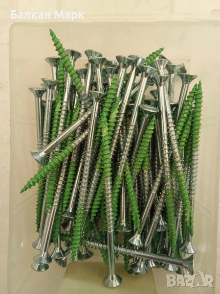 Професионални винтове за дърво 5x90 мм с потъваща глава, CR3+ покритие , връх тип 17– 80 бр., снимка 1