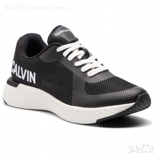 Оригинални стилни модерни сникърси Calvin Klein Amos S0584 Black от САЩ, 289 лв , снимка 1