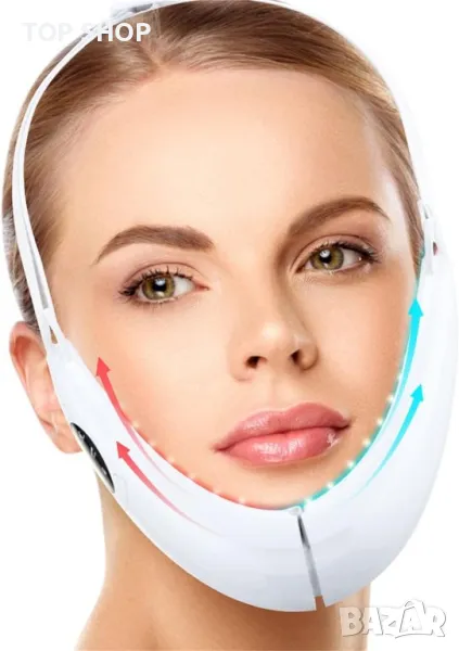 Уред за терапия на лице и двойна брадичка EMS V face beauty meter, снимка 1