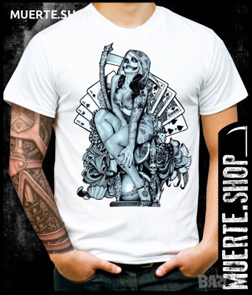 Тениска с щампа CARD REAPER, снимка 1