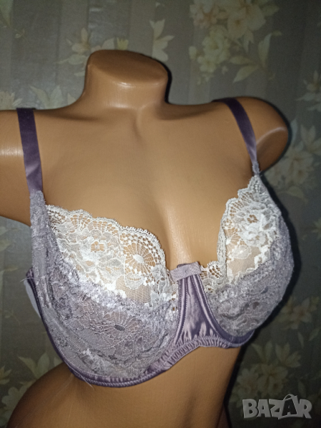 85 Е-Сутиен в пастелнолилаво с меки чашки с банел , снимка 1