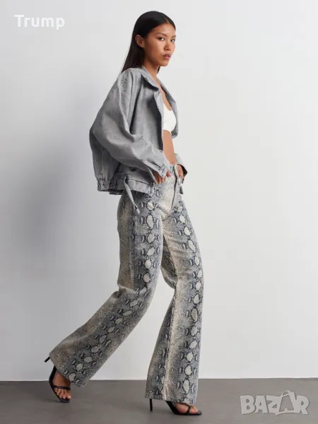 - 30% Дънки змийски принт, снимка 1