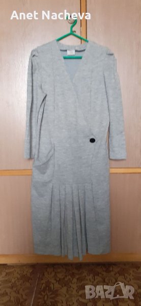 Рокля дамска трико, Сива , снимка 1