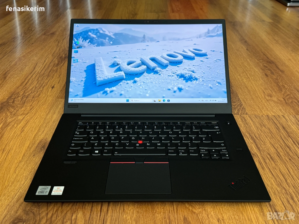 15.6' 4K UHD i7-10750H Lenovo ThinkPad P1 Gen 3 32GB DDR4/512GB NVMe/Nvidia Quadro T1000 4GB/Бат 6ч, снимка 1