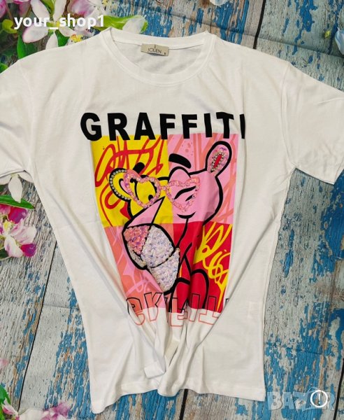 Graffiti дамска тениска , снимка 1