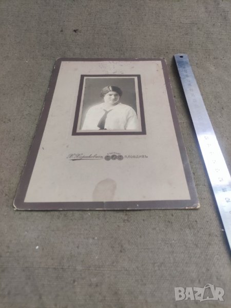 Стара снимка Момиче фото Хенрих Хершкович, снимка 1