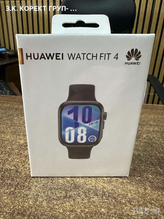 НОВ Huawei Watch Fit 4 Black, запечатан, снимка 1