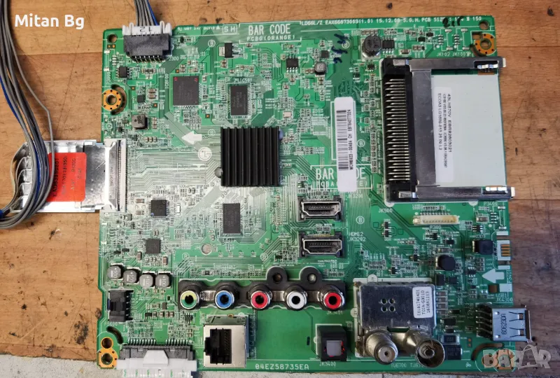 MAIN BOARD LG 43LH570V  EAX66873003, снимка 1