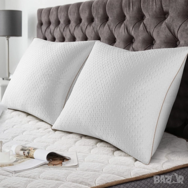 Комплект Възглавници BedStory Pillow 80x80 см, Възглавница, Сваляем Калъф, OEKO-TEX Сертифицирана!, снимка 1