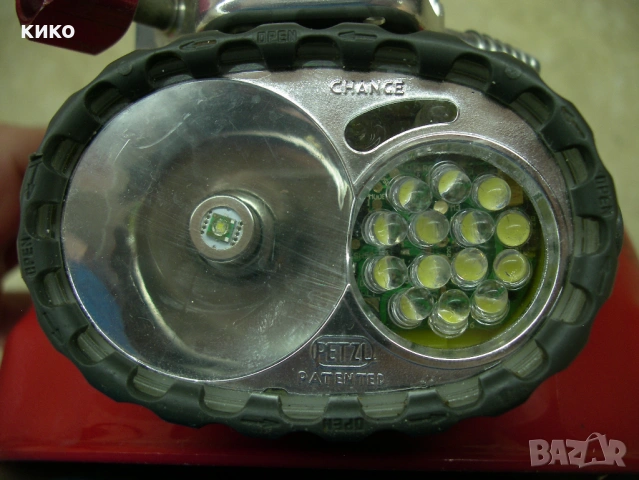 К-Т пещерна каска PETZL  Ecrin Roc - DUO 14 диода - AC пиезо и карабитка ARIANA, снимка 7 - Други спортове - 52930543