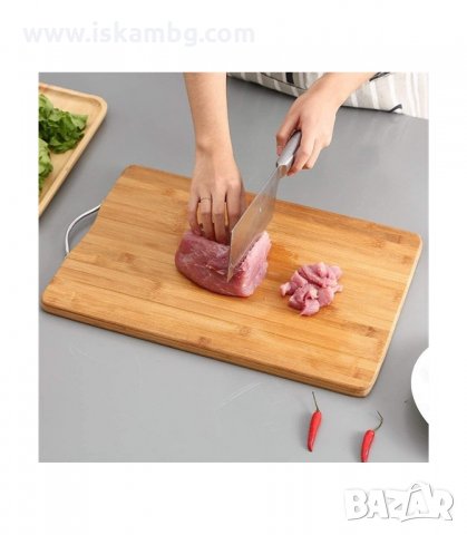 ДЪСКА ЗА РЯЗАНЕ, БАМБУК 34Х24 СМ. - код 2760, снимка 8 - Прибори за хранене, готвене и сервиране - 33919546