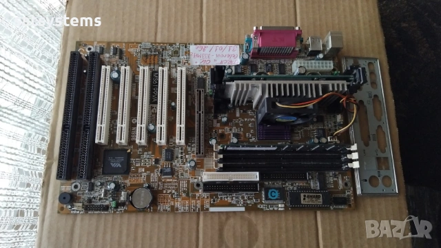 Дънна платка MSI MS-6199VA Slot 1 CPU+RAM, снимка 5 - Дънни платки - 53296928