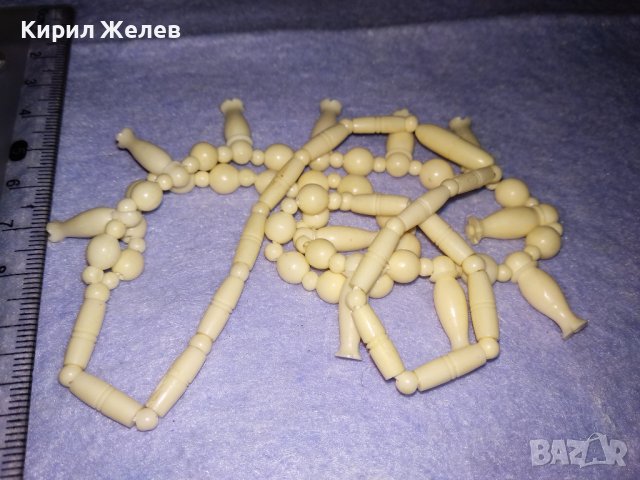 СЛОНОВА КОСТ Старо КОЛИЕ ОГЪРЛИЦА ИЗКЛЮЧИТЕЛНО ФИНА РЪЧНА МАЙСТОРСКА ИЗРАБОТКА РЕТРО АРТ БИЖУ 34720, снимка 5 - Антикварни и старинни предмети - 39140227