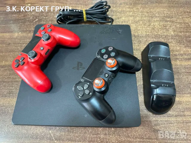 PlayStation 4 1TB + 2 джойстика + станция за зареждане