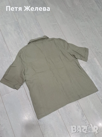 Дамаска ленена риза със седефени копчета CHRISTIAN BERG , снимка 7 - Ризи - 51691103