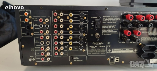 Ресивър Onkyo TX-DS676, снимка 9 - Ресийвъри, усилватели, смесителни пултове - 52139820