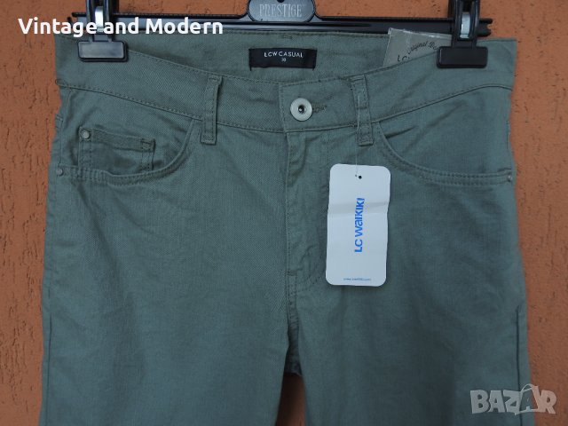 LC Waikiki мъжки дънки 30 Slim Fit панталон сивозелени (НОВИ), снимка 2 - Дънки - 42926592