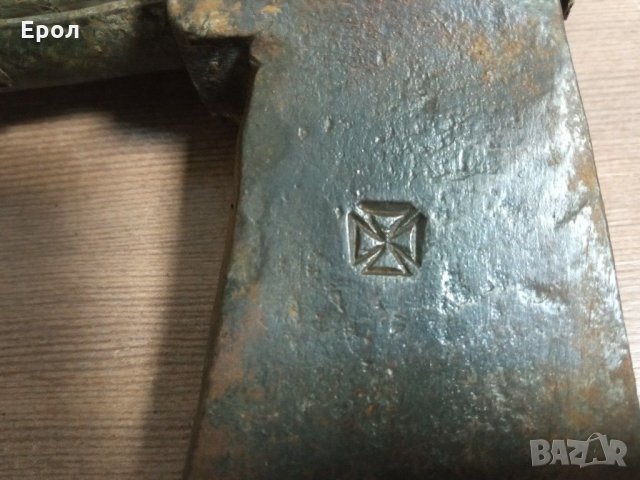 Стара кована брадва със маркировка., снимка 10 - Други ценни предмети - 31280024
