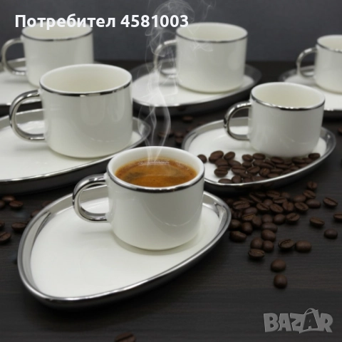 Сервиз за кафе, снимка 4 - Чаши - 52040393