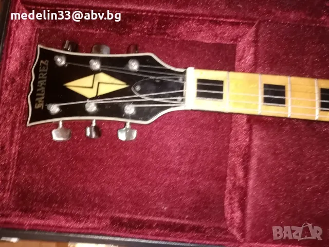 SALVAREZ EG1702 Les Paul Custom Japan 1970 китара, снимка 4 - Китари - 48434803