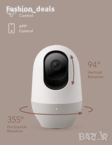 Нов 1080P HD Wi-Fi Монитор за Бебе с 360° Нощно Виждане 10м, снимка 4 - Друга електроника - 42728499