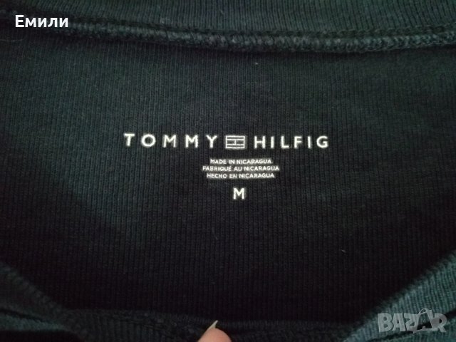 Tommy Hilfiger оригинална дамска блуза в черен/тъмносин цвят р-р M, снимка 4 - Блузи с дълъг ръкав и пуловери - 42880210