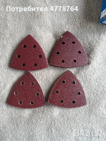 Комплект шкурки за делта шлайф Spectrum (93 мм) – 25 броя, велкро, снимка 3 - Шлайфмашини - 54005889