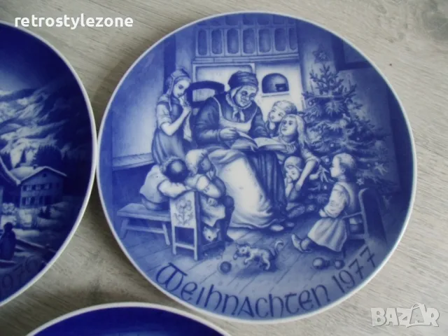 № 7912 стари порцеланови чинии / пана   - лот 5 броя, снимка 4 - Други ценни предмети - 49332132