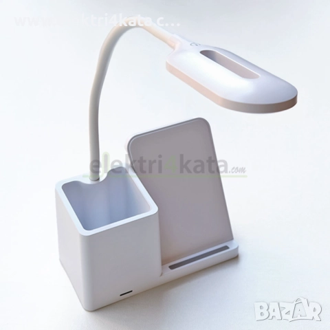 LED лампа с безжично зарядно за телефон, снимка 2 - Лед осветление - 52453916