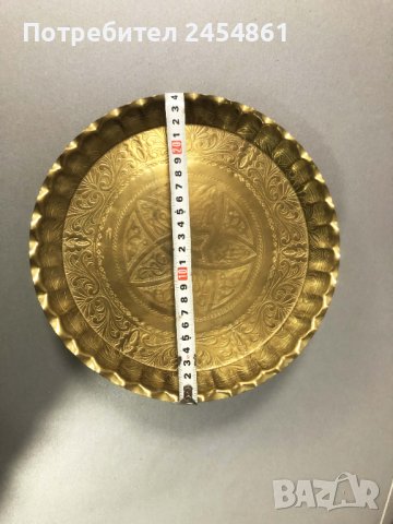 стар, месинг, поднос, плато, ориенталски стил, Мароко, антика, ръчна изработка, ислям, снимка 2 - Антикварни и старинни предмети - 42877191