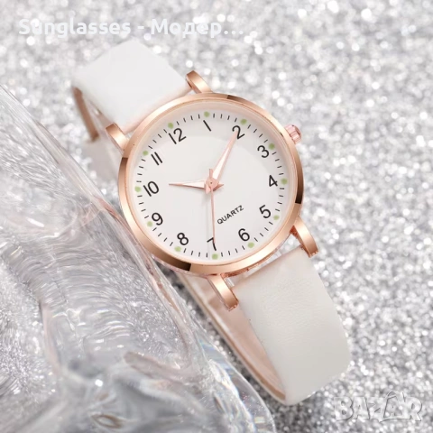 Ексклузивен дамски кварцов часовник – изтънчен лукс в разнообразие от елегантни цветове, снимка 2 - Дамски - 54020912