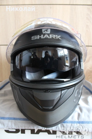 *ПРОМОЦИЯ* Каска Shark Ridill 1.2 Catalan Bad Boy Mat , снимка 3 - Аксесоари и консумативи - 52330464