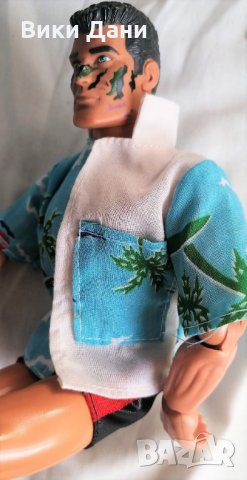 1994 подвижна мъжка кукла КЕН лятно облекло, снимка 5 - Колекции - 31925990