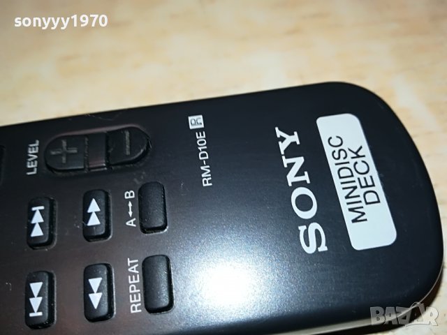 SONY RM-D10E MINIDISC DECK-ВНОС SWISS 1809221356, снимка 6 - Други - 38038560
