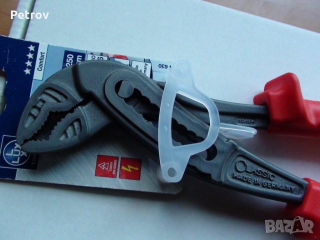 LUX-TOOLS - 250 mm VDE 1000 V Клещи Гарги !!! ЧИСТО НОВИ !!! Made in Germany !!!, снимка 3 - Клещи - 31603443