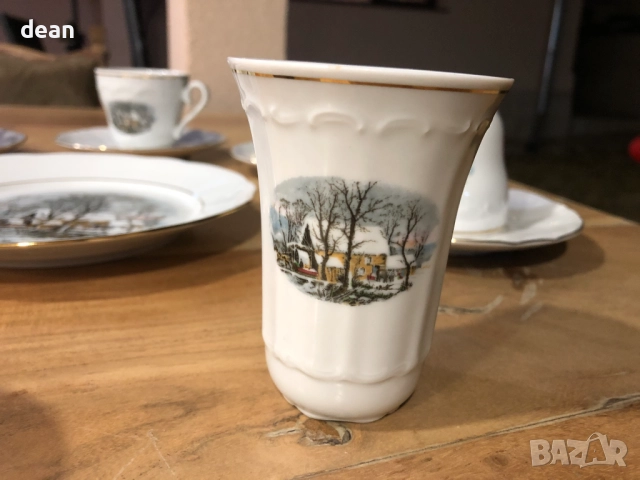 Баварски порцеланов сервиз за кафе-Vintage, снимка 6 - Сервизи - 51705060