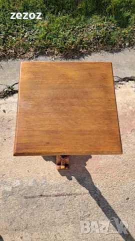 Маса помощна с дърворезба, снимка 8 - Маси - 49398124