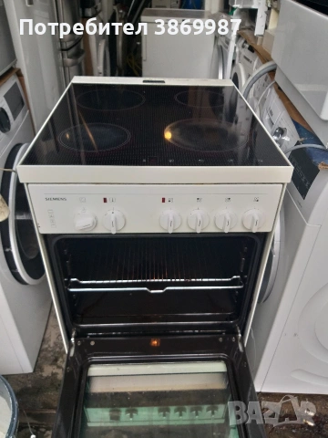 Печка със керамични котлони и вентилатор Siemens , снимка 6 - Печки, фурни - 53925851