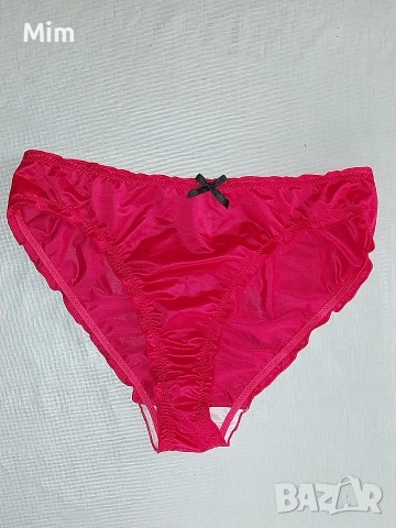  Резервирани XL Сатенена бикина в червено и бяло , снимка 6 - Бельо - 52770425