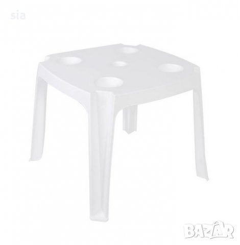 Къмпинг маса, Пластмасова маса за чадър, и поставка за чаши, 44х44х39см, снимка 3 - Къмпинг мебели - 37030646