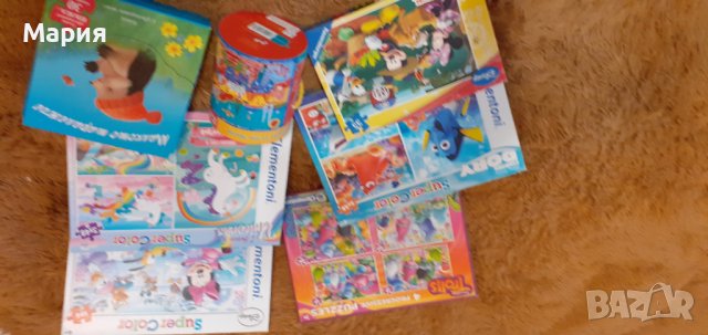 Пъзели -тролчета,мики маус,еднорог и др.