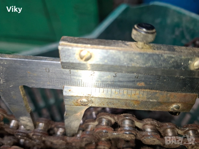 верига 25 кг около 30 м ширина 13 мм разстояние между ролките 20 мм, снимка 2 - Други инструменти - 53188474