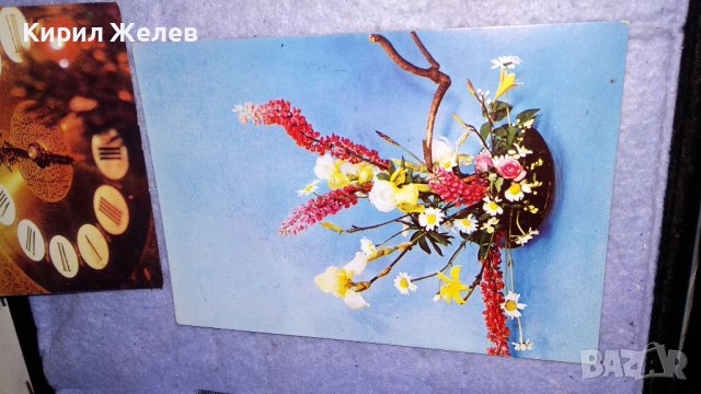 ЛОТ 4 СТАРИ ПОЩЕНСКИ КАРТИЧКИ ТЕМА ПРАЗНИЧНИ ЧЕСТИТКИ ПРОЛЕТ ЦВЕТЯ НОВА ГОДИНА 6558, снимка 3 - Филателия - 38790477