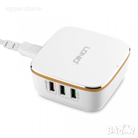 Зарядно 220V / 7A 6 USB порта за телефон и таблет LDNIO A6704 SS000144 Quick Charge за Samsung,Nokia, снимка 3 - Друга електроника - 35226600