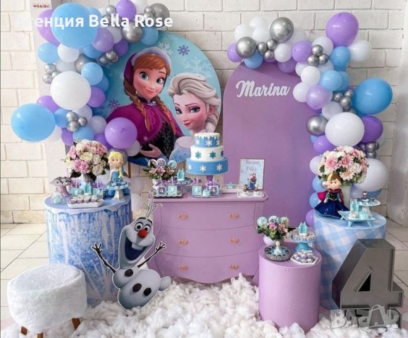 Украса 1ви Рожден ден Замръзналото кралство  Frozen , снимка 3 - Декорация - 44192954