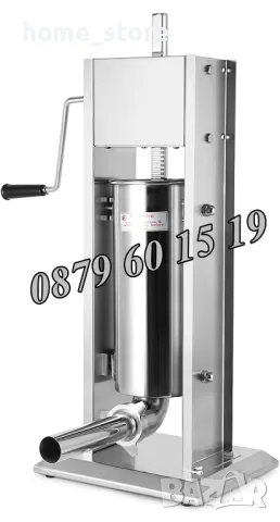 Професионална Пълначка за месо, кайма, луканки, суджук 10 литра, снимка 3 - Други машини и части - 48032113