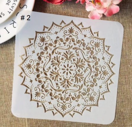 30*30 см # 2 Мандала стенсил шаблон за декор торта мебел стена с боя плат и др арт 